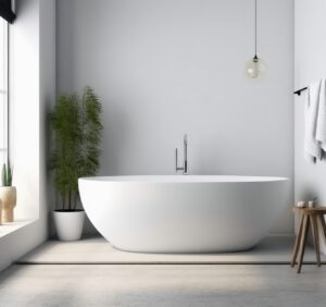 Biała łazienka z mozaiką: elegancja spotyka funkcjonalność